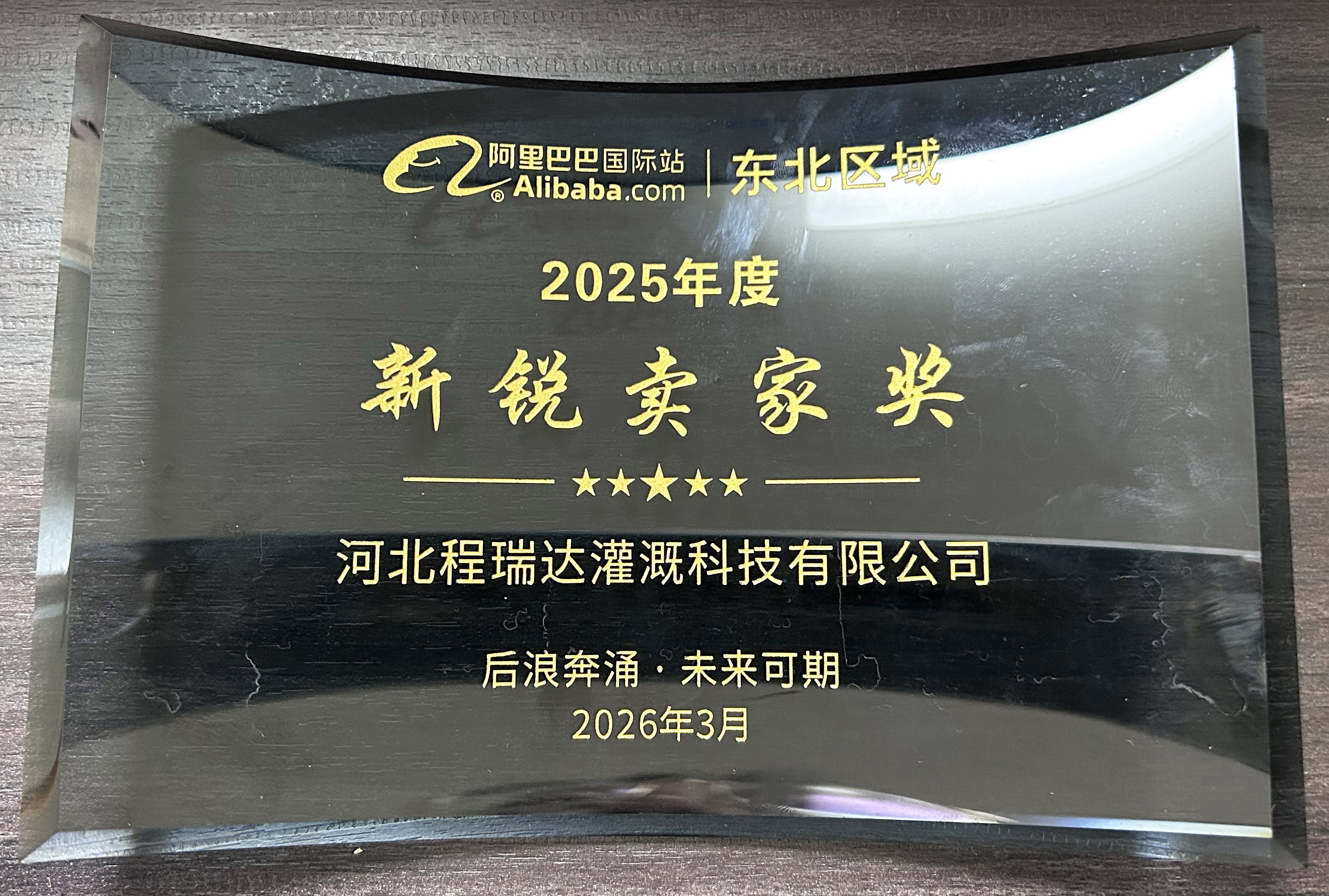 临沂程瑞达灌溉 | 荣获阿里国际站新锐卖家奖