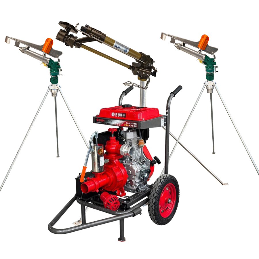 临沂一体式灌溉机组 全套喷枪水带配齐 抗旱浇地神器